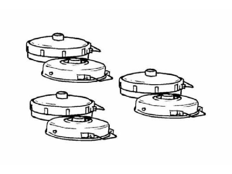 German Anti-Tank Mines WW II (6 pcs) - image 1