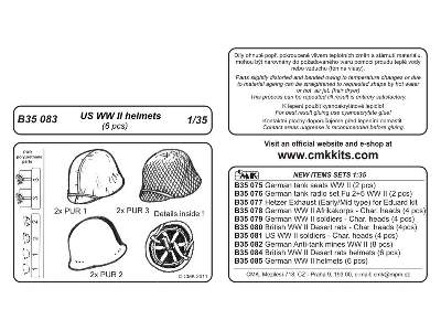 US WW II Helmets (6 pcs) - image 2