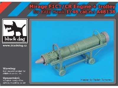 Mirage F1ct/Cr Engine + Trolley For Kitty Hawk - image 1