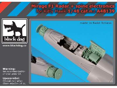 Mirage F1 Radar + Spine Electronic For Kitty Hawk - image 1