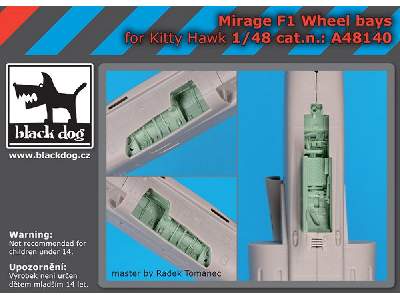 Mirage F1 Wheel Bays For Kitty Hawk - image 1