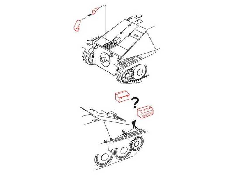 Jagdpanzer 38 Hetzer  Exhaust and eqipment for Tamiya kit - image 1