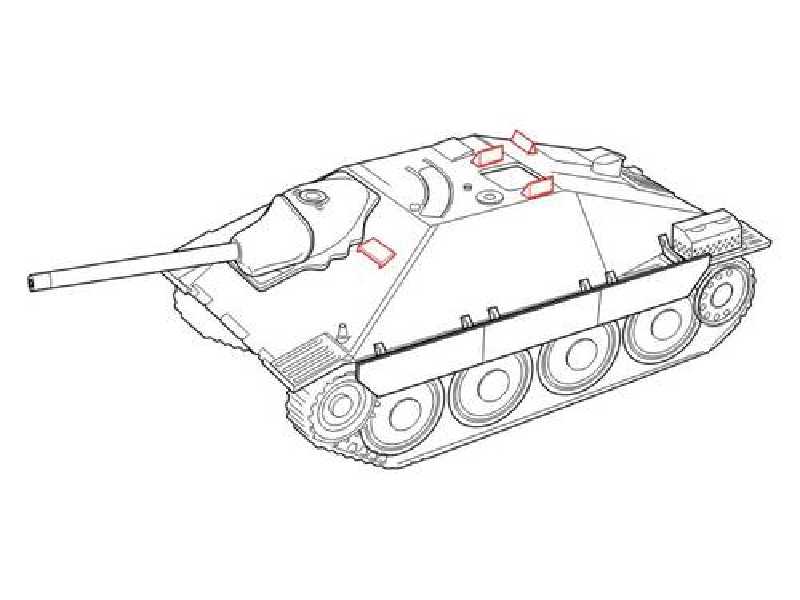 Jagdpanzer 38 Hetzer  Periscopes for Tamiya kit 1/48 - image 1