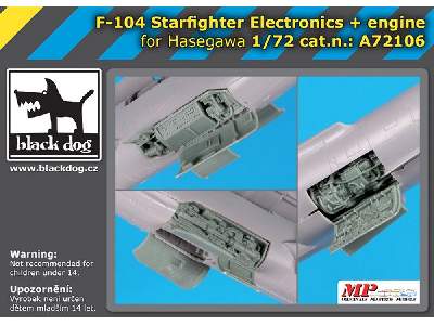 F-104 Starfighter Electronics + Engine For Hasegawa - image 1