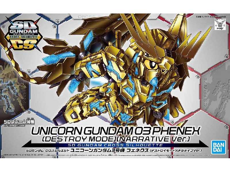 Cross Silhouette Unicorn Gundam Phenex (Gundam 82815p) - image 1