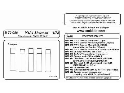 M4A1 Sherman Cartridge Case 75mm *5 - image 2