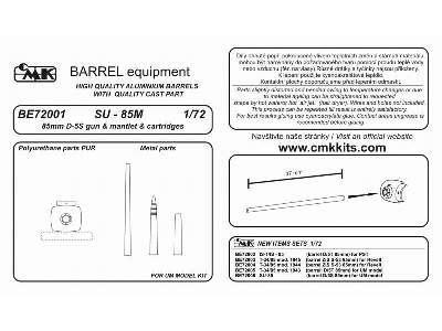 SU-85M gun + mantlet + cartridges - image 2