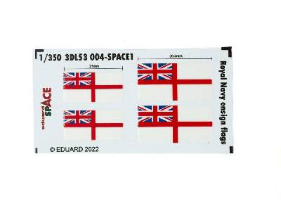 Royal Navy ensign flags SPACE 1/350 - image 1