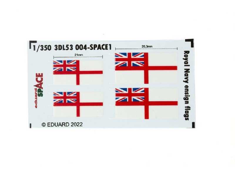 Royal Navy ensign flags SPACE 1/350 - image 1