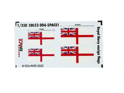 Royal Navy ensign flags SPACE 1/350 - image 3