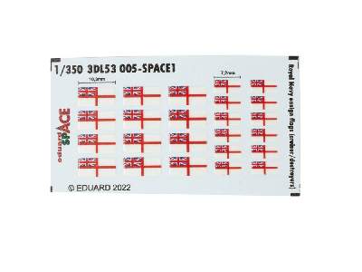 Royal Navy ensign flags (cruiser/ destroyers) SPACE 1/350 - image 1