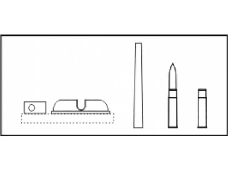 M4 Sherman early 75mm M3 gun+mantlet+car - image 1