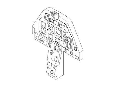 P-51D  Instrument panel with gun sight 1/32 for Hasegawa / Drago - image 1