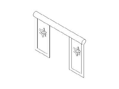 P-51D/K  Rudder pedals 1/32 for Dragon kit - image 1