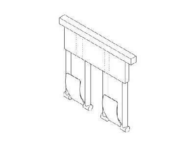 P-40E and Later versions  Rudder pedals 1/32 for Hasegawa - image 1