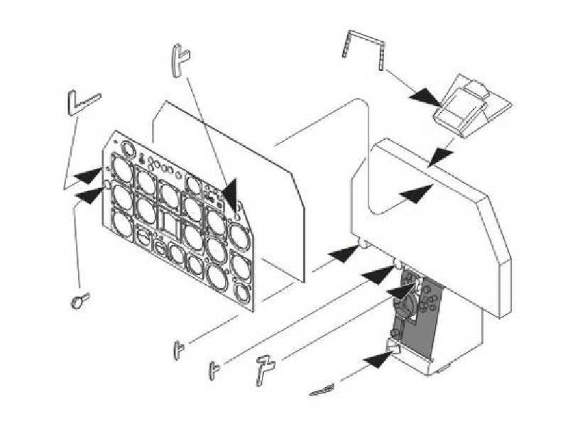 F-86F Sabre  Instrument panel for Hasegawa kit - image 1