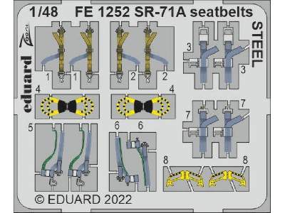 SR-71A seatbelts STEEL 1/48 - REVELL - image 1