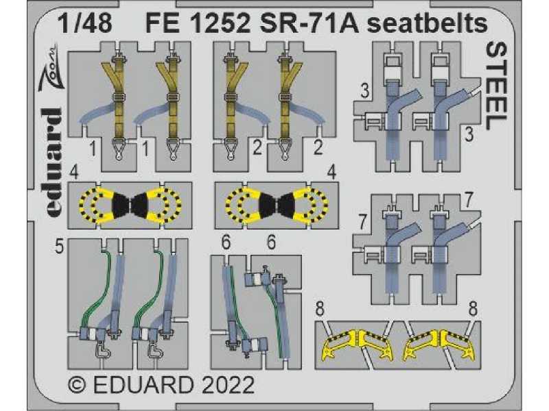 SR-71A seatbelts STEEL 1/48 - REVELL - image 1