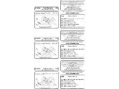 P-39 - exhausts (3 double stacks type) - image 2