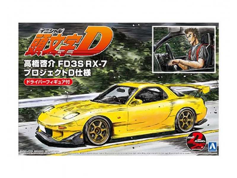 Takahashi Keisuke Fd3s Rx-7 (Project D Ver.) With Figure - image 1