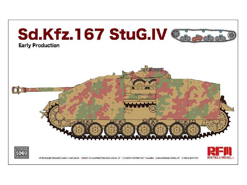 Sd.Kfz.167 StuG.IV Early Production w/workable track links, without interior - image 1