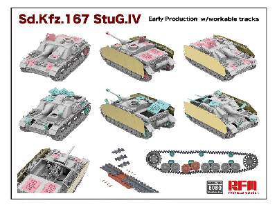 Sd.Kfz.167 StuG.IV Early Production w/workable track links, without interior - image 2