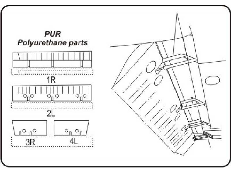 Hellcat - Landing Flaps for Hasegawa kit (master by Hi-Kit) - image 1