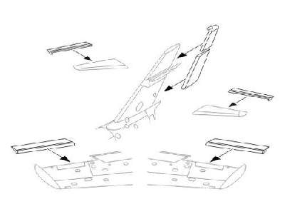 MiG-15 - Conntrol Surf. for Tamiya/Trumpeter kit (master by Hi-K - image 1