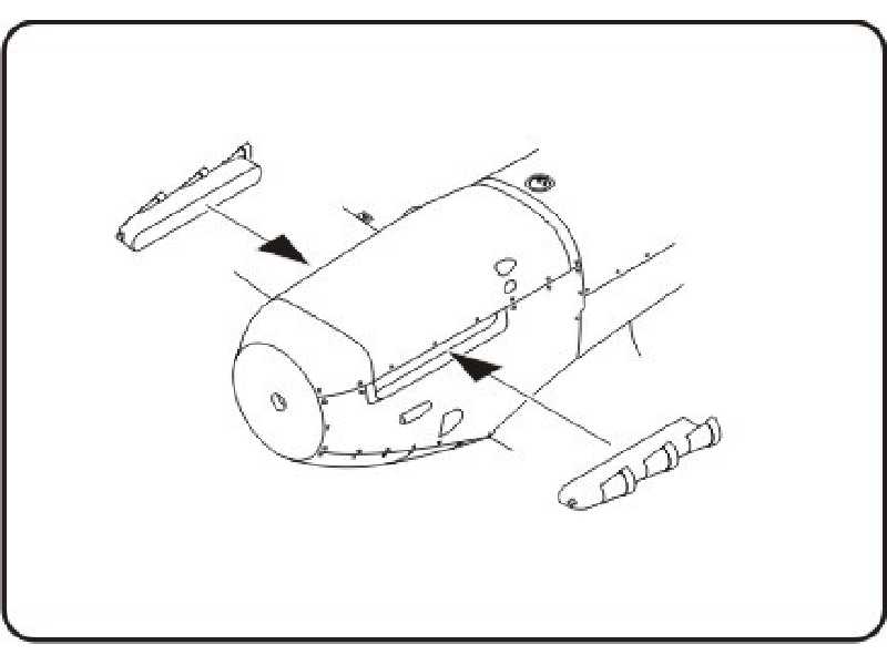Spitfire Mk.V fishtail exhaust stubs - for Hasegawa/Tamiya /Spec - image 1
