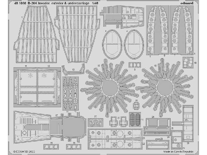 B-26K Invader exterior & undercarriage 1/48 - image 1