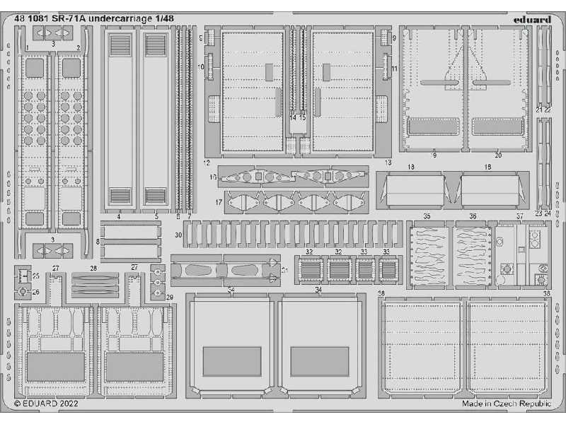 SR-71A undercarriage 1/48 - REVELL - image 1