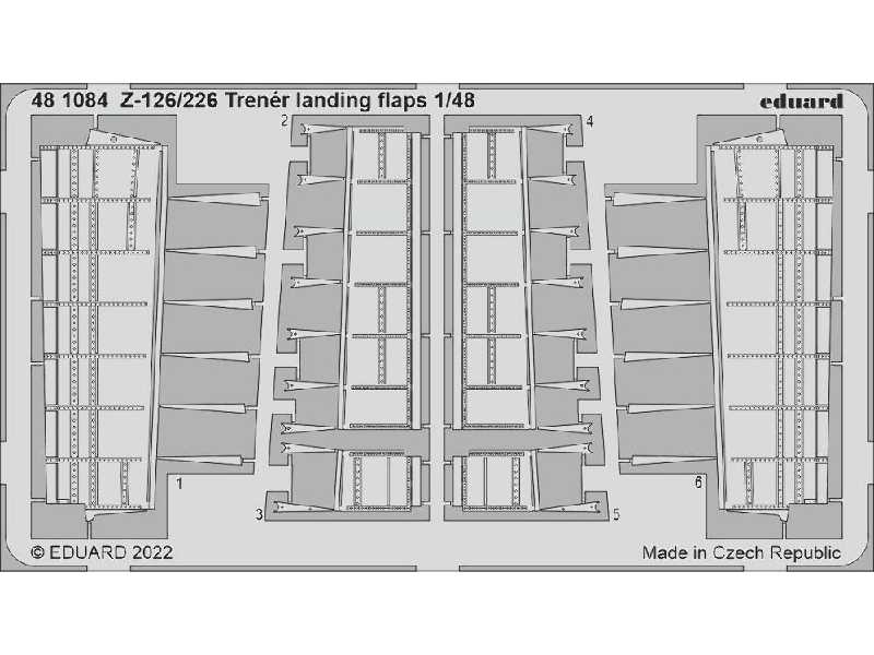 Z-126/226 Trenér landing flaps 1/48 - EDUARD - image 1