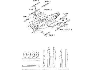 JAS-39C/D Wing and fuselage pylons for Italeri - image 1