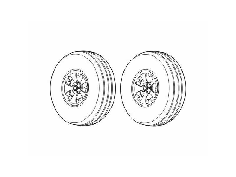 Spitfire Mk.I/II/V Wheels for Tamiya - image 1