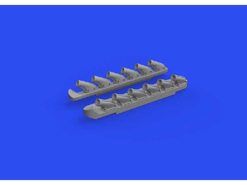 P-51B/ C exhausts stacks PRINT 1/72 - ARMA HOBBY - image 1 P-51B/ C exhausts stacks PRINT 1/72 - ARMA HOBBY - image 1