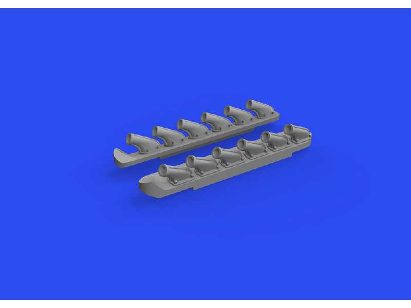 P-51B/ C exhausts stacks PRINT 1/72 - ARMA HOBBY - image 1