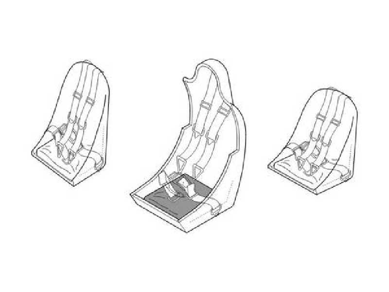 Junkers Ju 88A/C/G  Seats 1/48 for Dragon kit - image 1