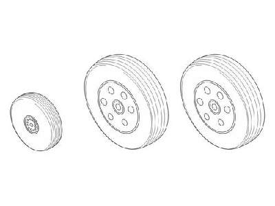 BAe Hawk 100 series - Wheels set for Airfix - image 1