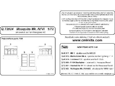 Mosquito Mk.IV/VI oil coolers for Has - image 2