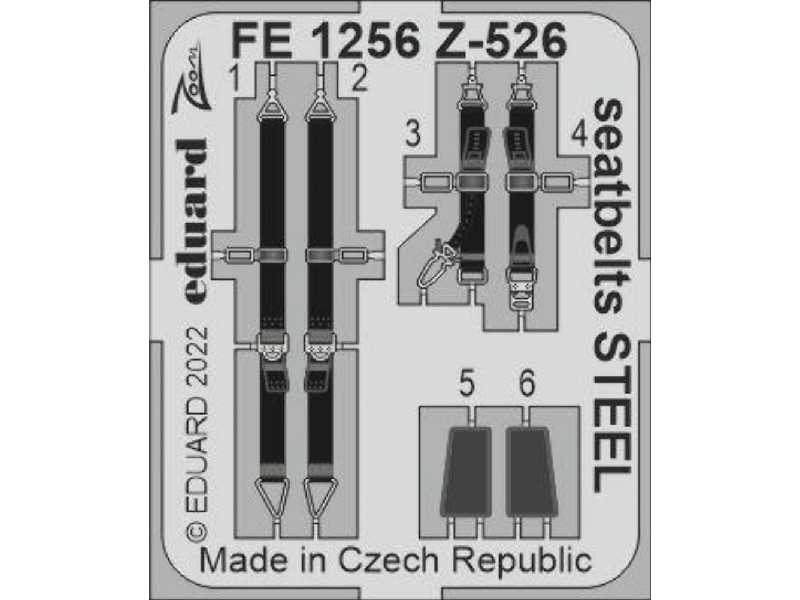 Z-526 seatbelts STEEL 1/48 - EDUARD - image 1