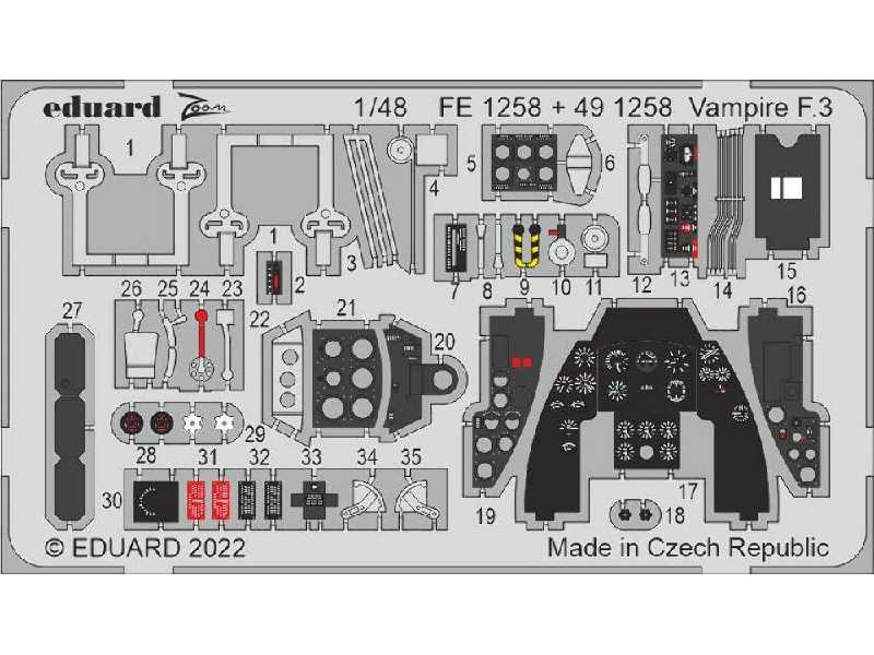 Vampire F.3 1/48 - AIRFIX - image 1 Vampire F.3 1/48 - AIRFIX - image 1