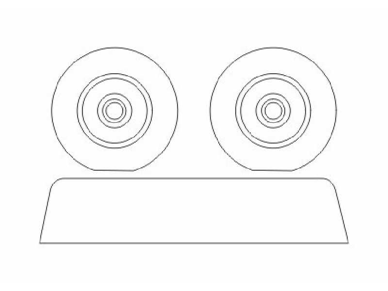 Mk.I Wheels for Hasegawa/Revell/Airfix/Heller (master by Hi-Kit) - image 1