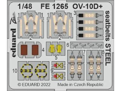 OV-10D+ seatbelts STEEL 1/48 - ICM - image 1