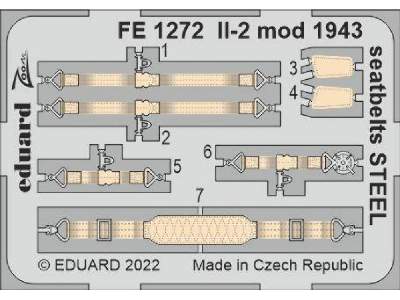 Il-2 mod.  1943 seatbelts STEEL 1/48 - ZVEZDA - image 1