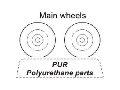 Hawker Tempes Mk.V - Wheels for Academy - image 1