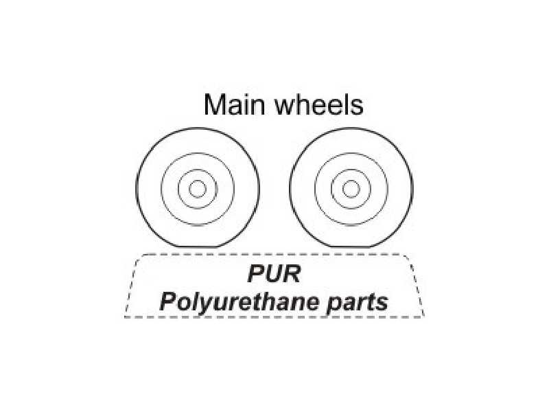 Hawker Tempes Mk.V - Wheels for Academy - image 1