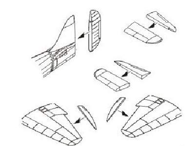 Tempest Mk.V Control Surfaces (Aca) - image 1