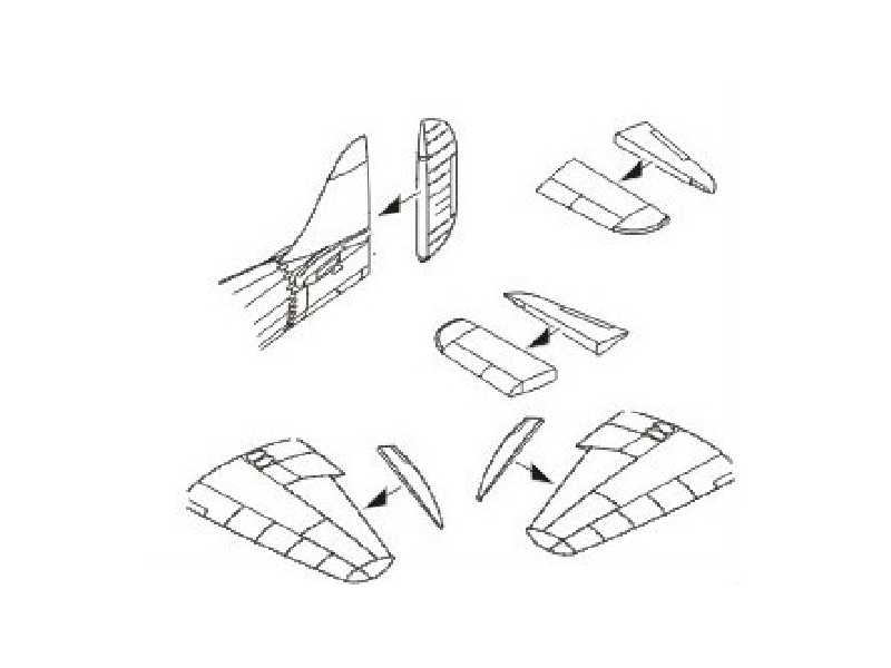 Tempest Mk.V Control Surfaces (Aca) - image 1