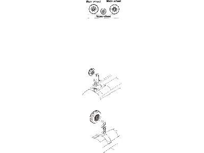 B-25 Mitchell - wheels for Hasegawa/Revell kit - image 2