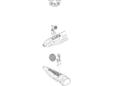 B-26K Invader - wheels for Italeri kit - image 1